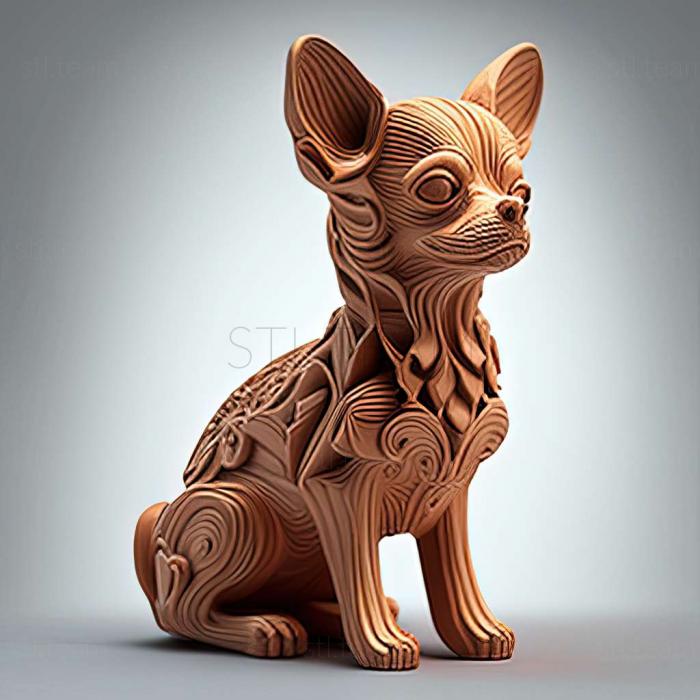 3D model Chihuahua dog (STL)